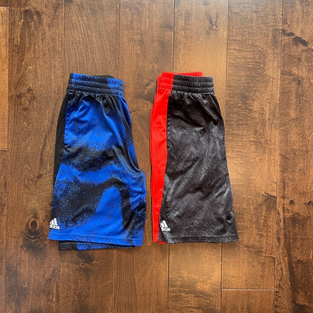 2 pairs Adidas boys shorts